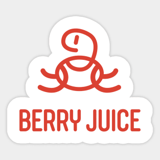 Berry Juice Red Sticker